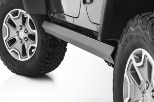 Jeep Wrangler JK Unlimited Power Running Boards - Rough Country - 6-Inch All-Season Aluminum Boards - '07-'10